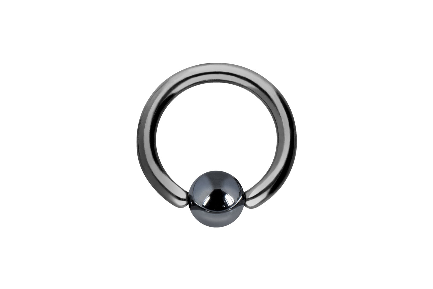 Titan Klemmkugelring Piercing HÄMATITKUGEL ++SALE++